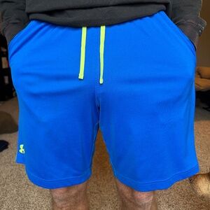 Under Armour Men's Large Royal Blue Drawstring Bathing Suit Swim Trunks